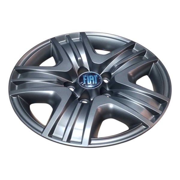 Calota Aro 16 Fiat Toro 2023 1002670320 Original Mopar Cinza-escuro