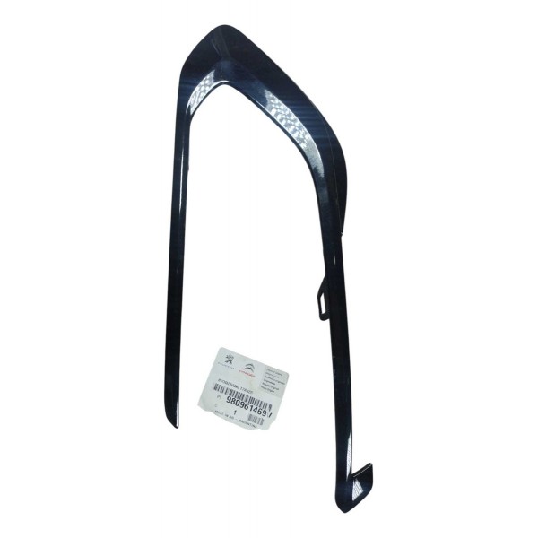 Friso Moldura Farol Milha Peugeot 308 408 2016 2019 Preto