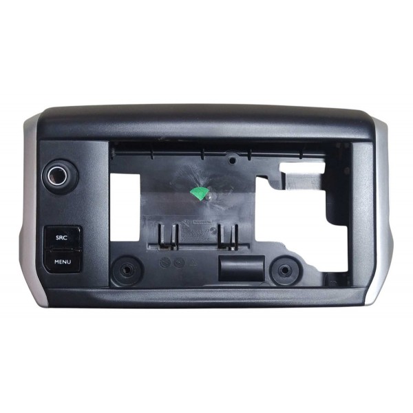 Moldura Tela Suporte Multimidia Peugeot 208 2016 2020 Preto