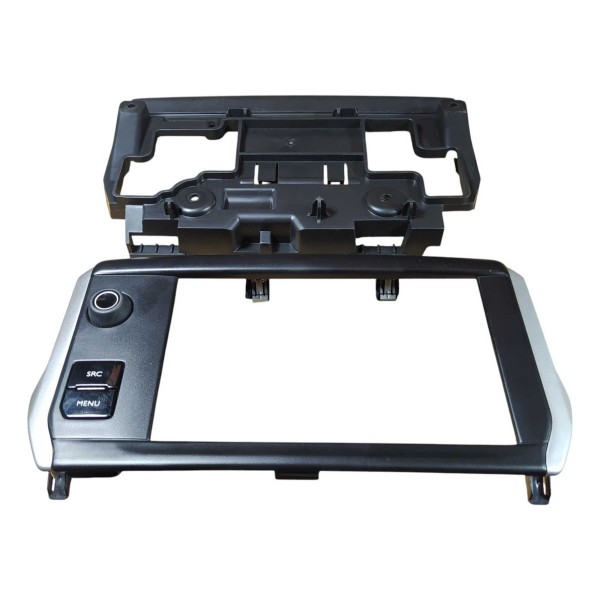 Moldura Tela Suporte Multimidia Peugeot 208 2016 2020 Preto