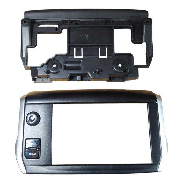 Moldura Tela Suporte Multimidia Peugeot 208 2016 2020 Preto