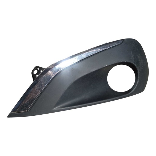 Moldura Farol Milha Peugeot 208 2016 2020 Esquerdo Preto Esquerdo