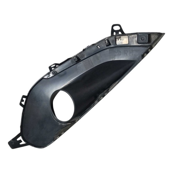Moldura Farol Milha Peugeot 208 2016 2020 Esquerdo Preto Esquerdo