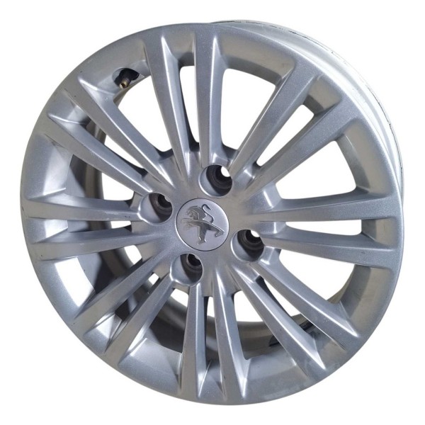 Roda Avulsa Aro 15 Peugeot 208 Allure 2017 9812259877 Prateado