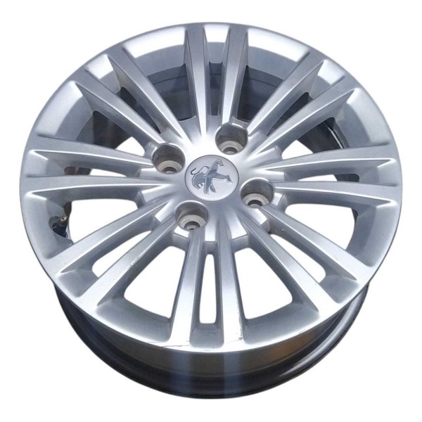 Roda Avulsa Aro 15 Peugeot 208 Allure 2017 9812259877 Prateado