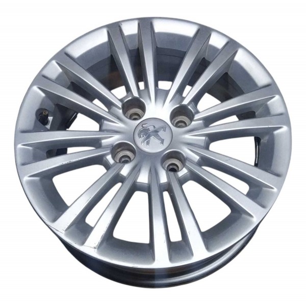 Roda Avulsa Aro 15 Peugeot 208 Allure 2017 9812259877 Prateado
