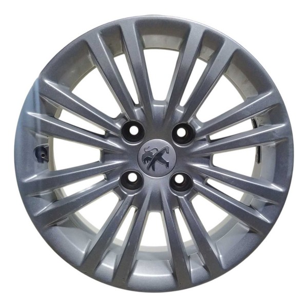 Roda Avulsa Aro 15 Peugeot 208 Allure 2017 9812259877 Prateado