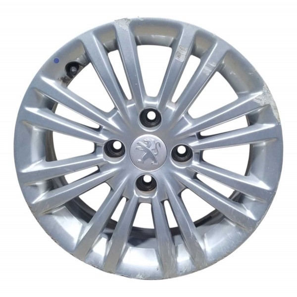 Roda Avulsa Aro 15 Peugeot 208 Allure 9812259877 Detalhe Prateado