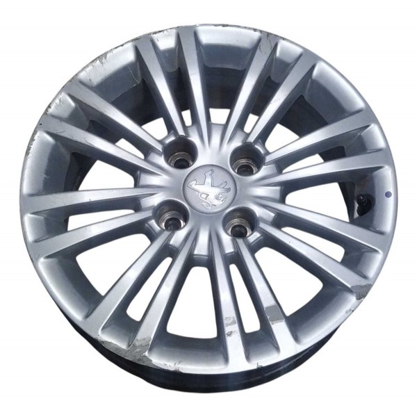 Roda Avulsa Aro 15 Peugeot 208 Allure 9812259877 Detalhe Prateado