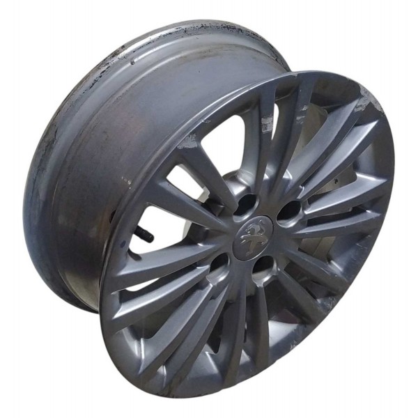 Roda Avulsa Aro 15 Peugeot 208 Allure 9812259877 Detalhe Prateado