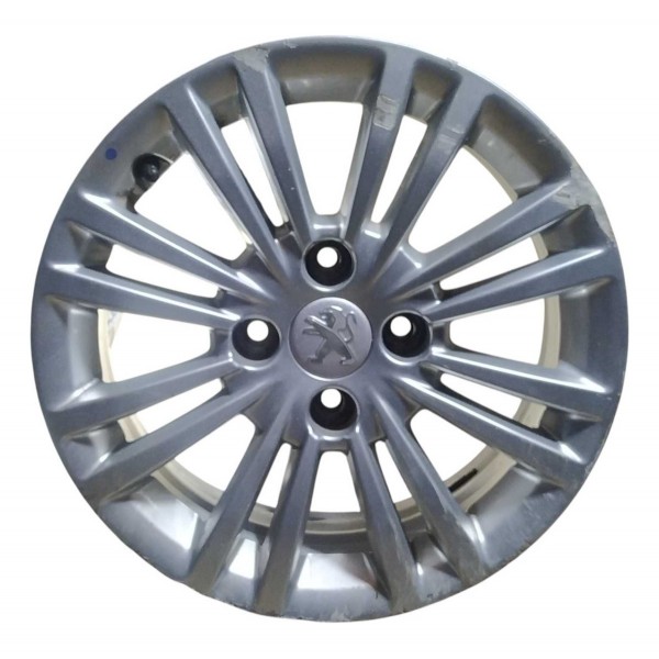 Roda Avulsa Aro 15 Peugeot 208 Allure 9812259877 Detalhe Prateado