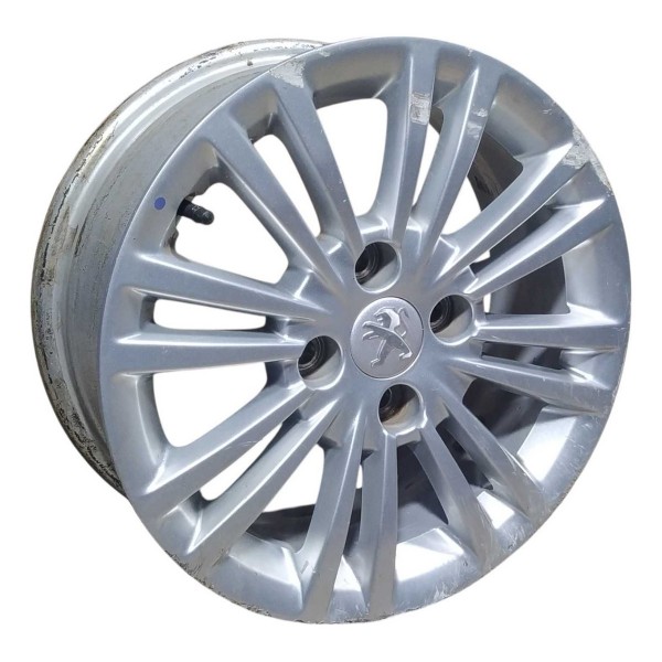 Roda Avulsa Aro 15 Peugeot 208 Allure 9812259877 Detalhe Prateado