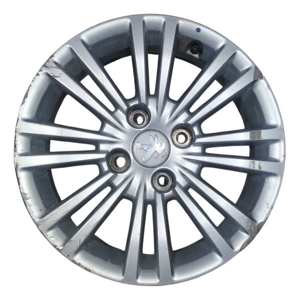 Roda Avulsa Aro 15 Peugeot 208 Allure 9812259877 Detalhe Prateado
