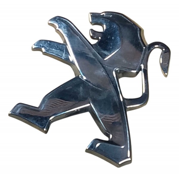 Emblema Tampa Traseira Porta Mala Peugeot 208 2016 2020 Cromado