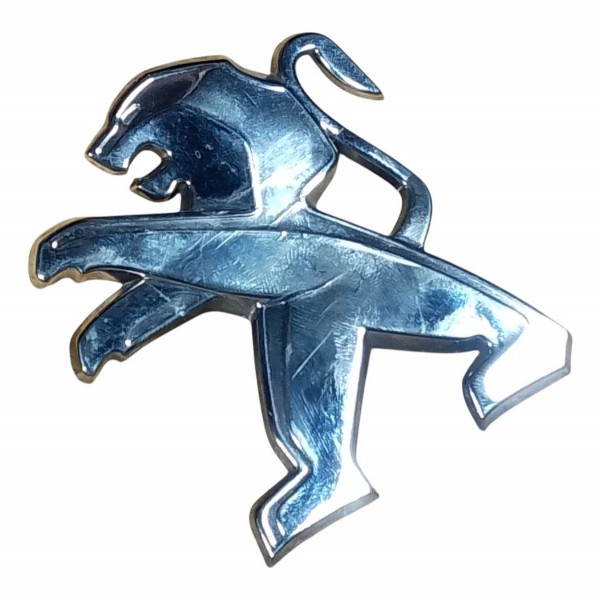 Emblema Tampa Traseira Porta Mala Peugeot 208 2016 2020 Cromado