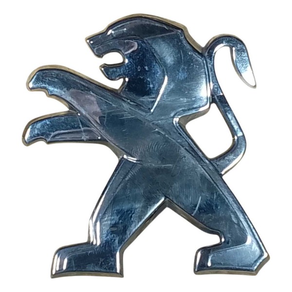 Emblema Tampa Traseira Porta Mala Peugeot 208 2016 2020 Cromado