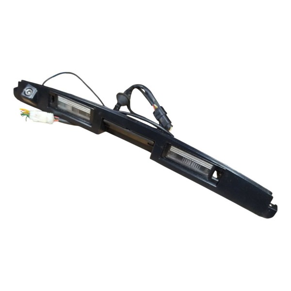 Suporte Luz Placa Camera Re Botao Mala Hyundai Santa Fe Preto