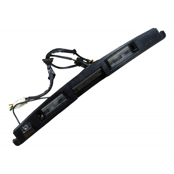Suporte Luz Placa Camera Re Botao Mala Hyundai Santa Fe Preto