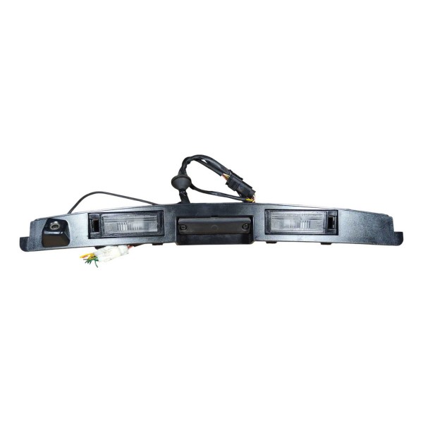 Suporte Luz Placa Camera Re Botao Mala Hyundai Santa Fe Preto