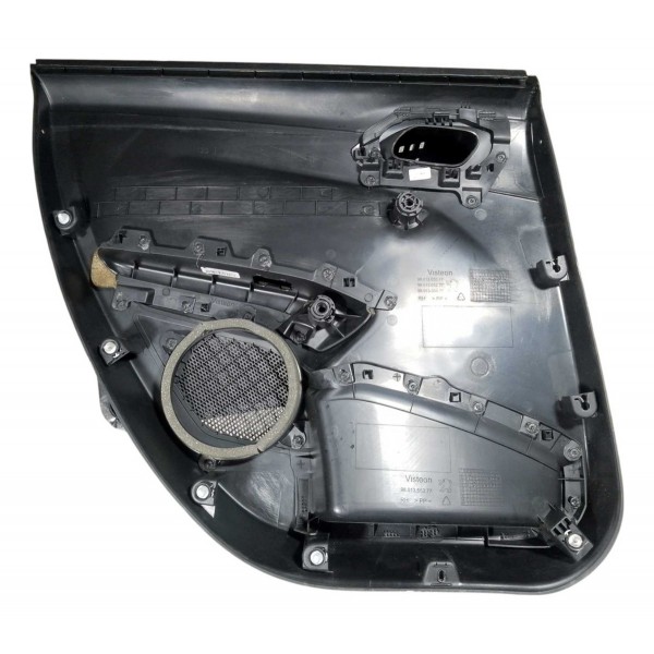 Forro Porta Traseira Peugeot 208 2016 2020 Direito Preto