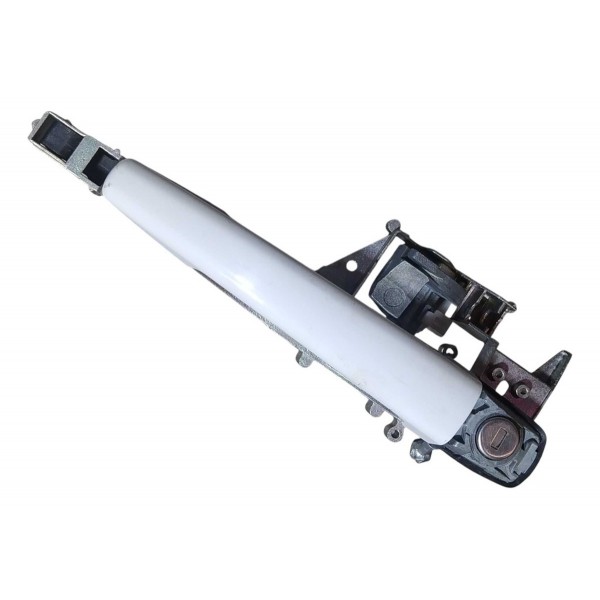 Macaneta Externa Dianteira Peugeot 208 2016 2020 Esquerdo Branco Dianteira
