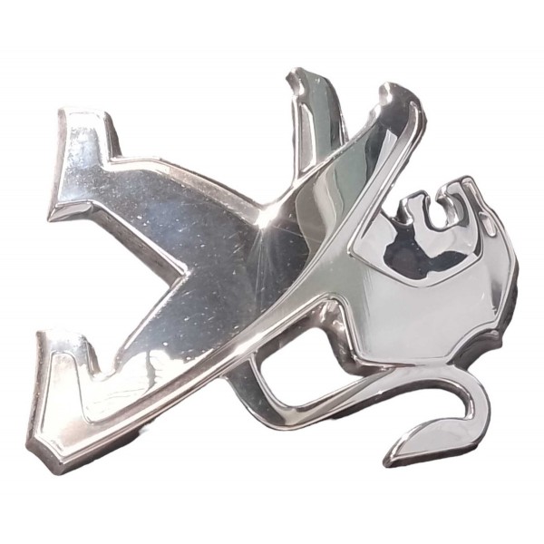 Emblema Capo Peugeot 208 Griffe 1.6 16v 2018 Original Cromado