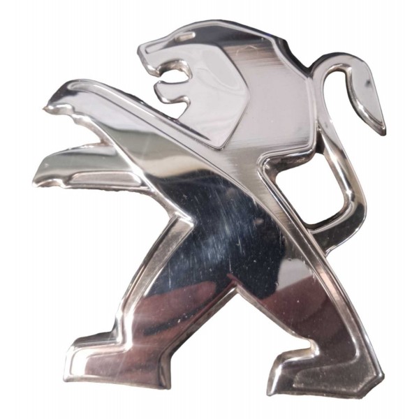 Emblema Capo Peugeot 208 Griffe 1.6 16v 2018 Original Cromado