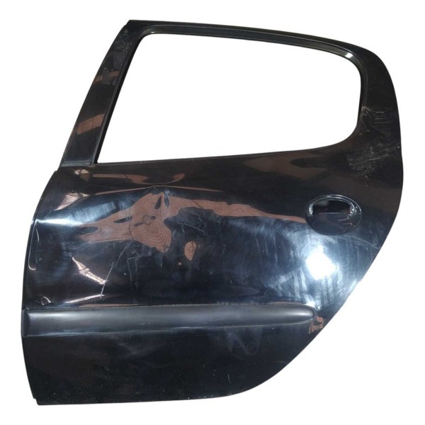 Porta Traseira Peugeot 206 Presence 1.4 2005 Esquerdo Detalh Traseira Esquerdo Preto