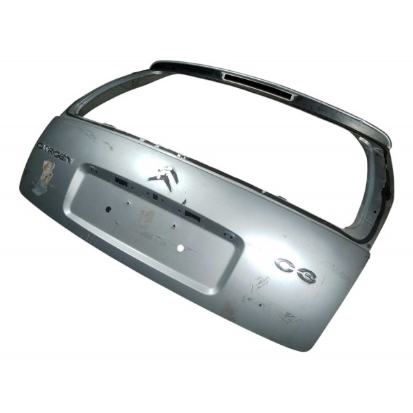 Tampa Traseira Porta Mala Citroen C3 Exclusive 1.6 2012  Prateado