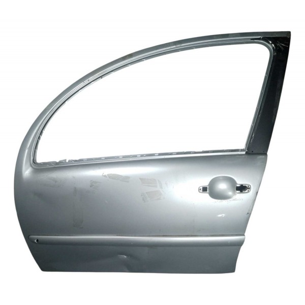Porta Dianteira Citroen C3 Exclusive 1.6 2012 Esquerdo Dianteira Esquerdo Prateado