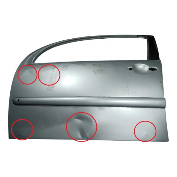 Porta Dianteira Citroen C3 Exclusive 1.6 2012 Esquerdo Dianteira Esquerdo Prateado