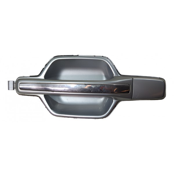 Macaneta Porta Traseira Mitsubishi Pajero Full 2006 Esquerda Prateado Traseira