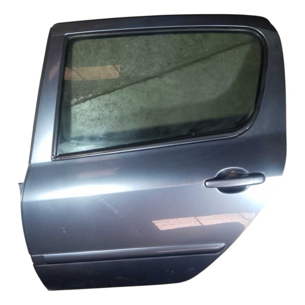 Porta Traseira Esquerdo Peugeot 307 Sedan 2007 Cinza Fer Traseira Esquerdo Cinza