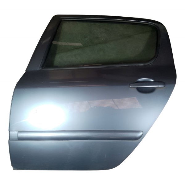 Porta Traseira Esquerdo Peugeot 307 Sedan 2007 Cinza Fer Traseira Esquerdo Cinza