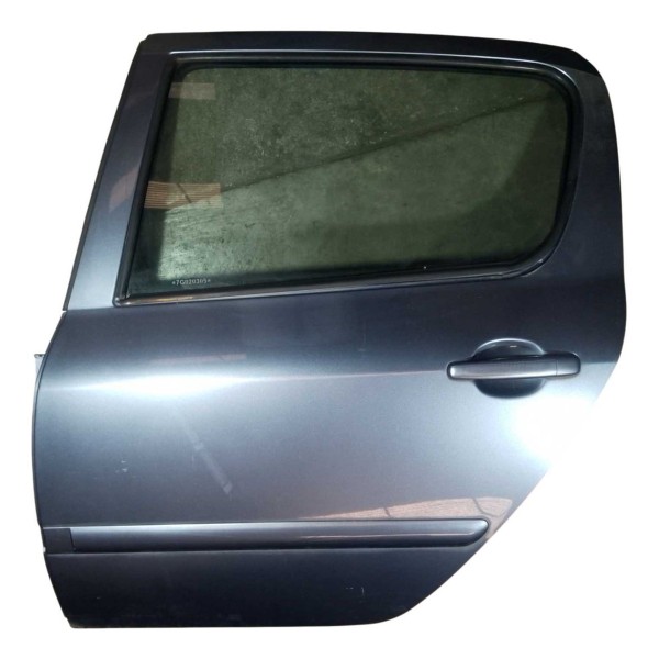 Porta Traseira Esquerdo Peugeot 307 Sedan 2007 Cinza Fer Traseira Esquerdo Cinza